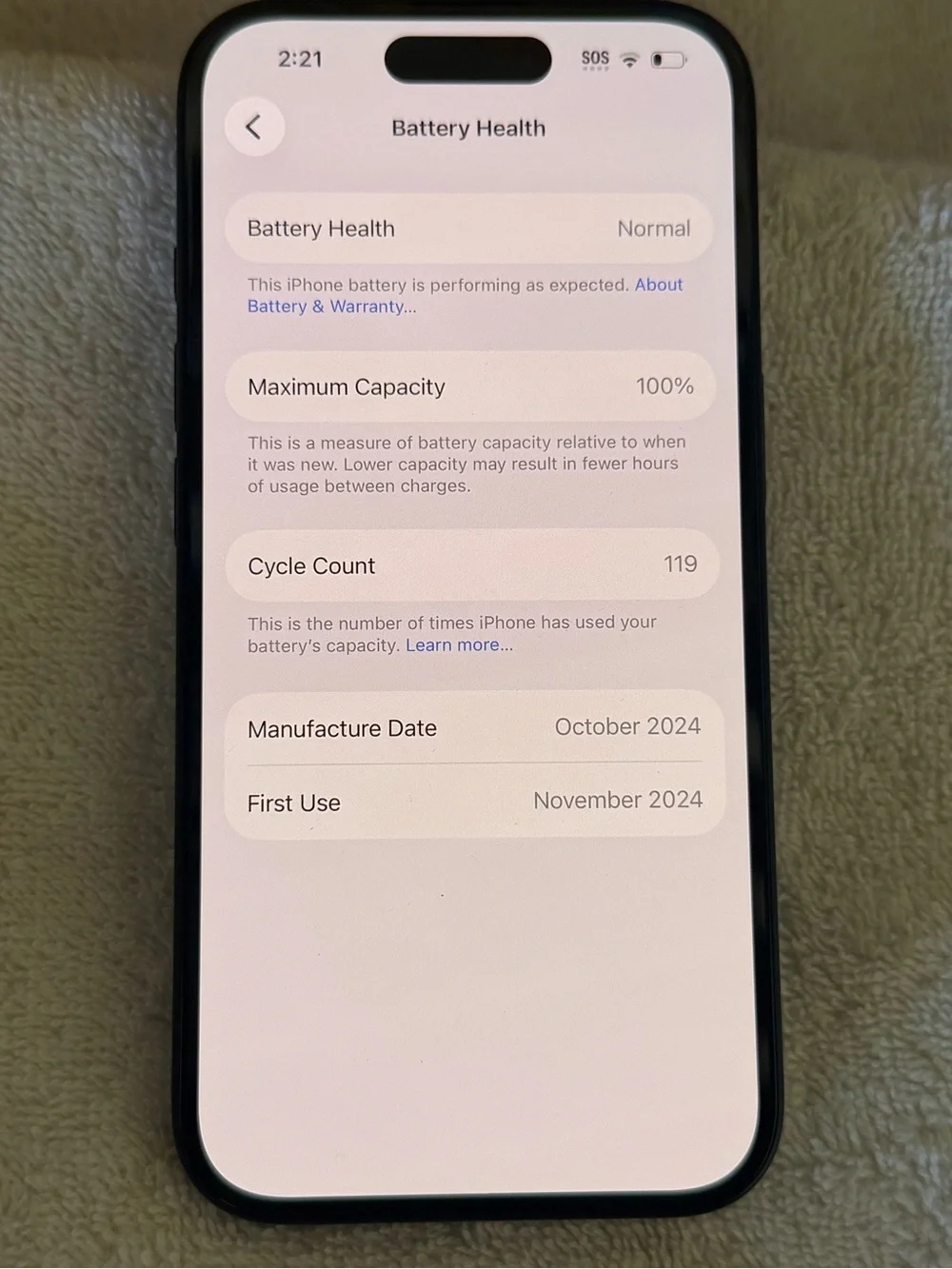 Apple iPhone 16 256G!- Black Front Display Smartphone -Unlocked